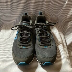 Under Armor Gray and Blue Sneakers